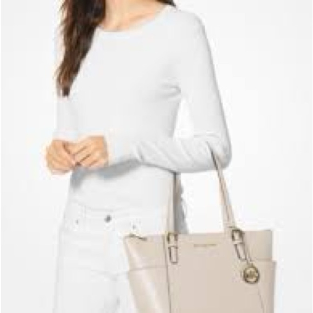 Michael Kors Jet Set Saffiano Leather Tote -Soft Pink